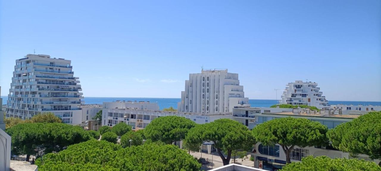 Le Semaphore - Studio Climatise, Grande Terrasse Vue Mer - Parking, Wifi La Grande-Motte Buitenkant foto