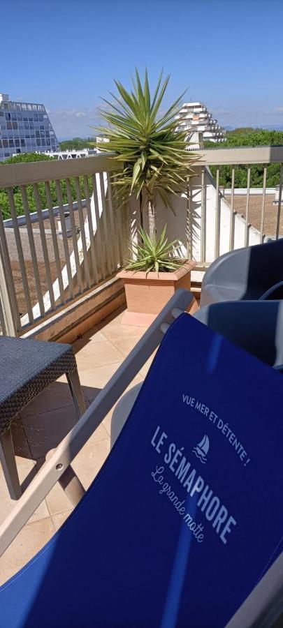 Le Semaphore - Studio Climatise, Grande Terrasse Vue Mer - Parking, Wifi La Grande-Motte Buitenkant foto